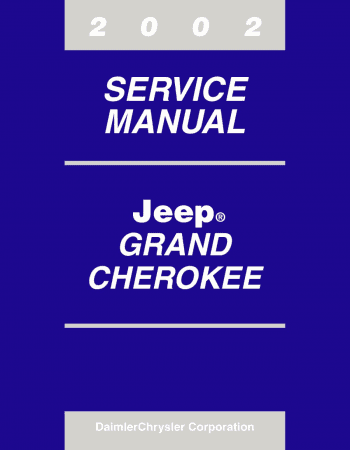2002 Jeep Grand Cherokee Service Manual Service och reparationshandbok