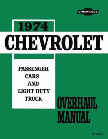 1974 Chevy Car / Truck Overhaul Manual