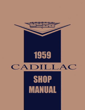 1959 Cadillac Shop Manual Service och reparationsbok