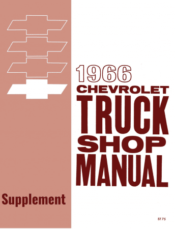 1966 Chevy Truck Shop Manual Supplement to 1963 Chevy Truck Shop Manual