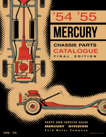 1954 - 1955 Mercury Chassis Parts Catalog