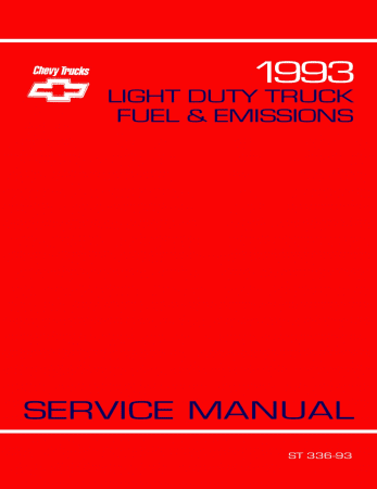 1993 Chevrolet Light Duty Truck Fuel & Emissions Service Manual