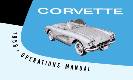 1958 Chevrolet Corvette Owner's Manual