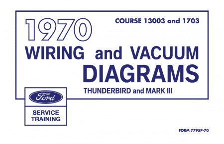 1970 Ford Thunderbird and Mark III Wiring and Vacuum Diagrams Manual