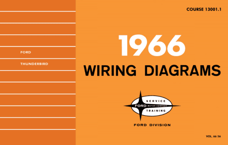 1966 Ford Car & Thunderbird Wiring Diagrams Manual