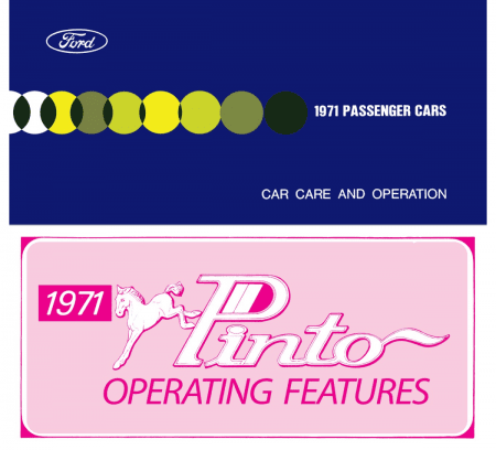 1971 Ford Pinto Owner's Manual