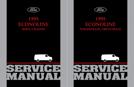 1995 Ford Econoline Powertrain Drivetrain Body Chassis Service Manual