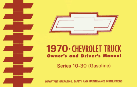 1970 Chevy Truck 10-30 Instruktionsbok