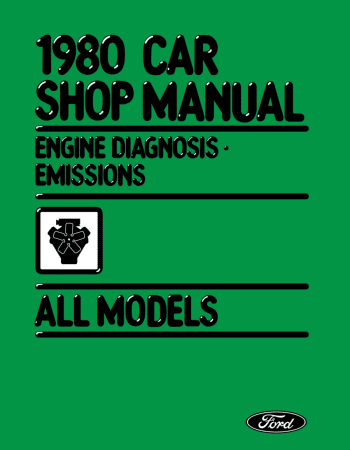 1980 Ford Lincoln Mercury Shop Manual Engine Diagnosis