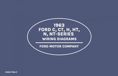 1963 Ford C, CT, H, HT, N, & NT Series Truck Wiring Diagrams Manual