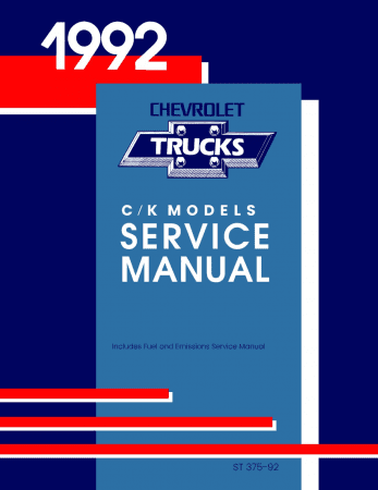 1992 Chevrolet C-K Pickup Service Manual