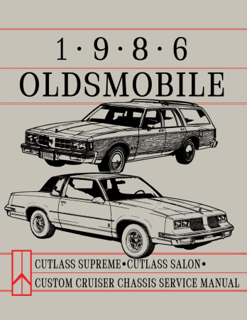 1986 Oldsmobile Cutlass Supreme & Salon Service Manual
