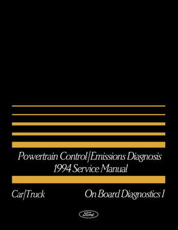 1994 Ford Mustang 3.8L & 4.6L Thunderbird/Cougar Powertrain Control / Emissions Diagnosis Service Manual OBD-II