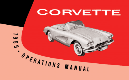 1959 Chevrolet Corvette Owner's Manual