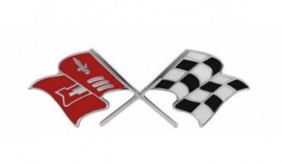 Emblem framskärm Fuel Injection X-flag Chevrolet 1957