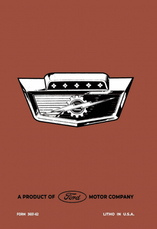 1962 Ford Truck Owner's Manual