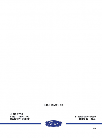 2004 Ford F-250/350/450/550 Super Duty F-Series Owner's Guide2004 Ford F-250/350/450/550 Super Duty F-Series Owner's Guide
