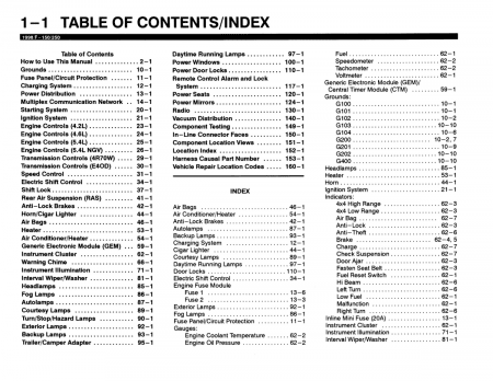 1998 Ford F-150, F-250 Electrical and Vacuum Troubleshooting Manual