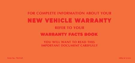 1969 Mustang Owner's Manual