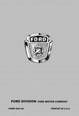 1960 Ford Truck Owner's Manual