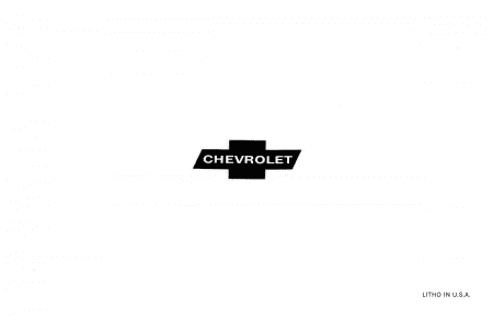 1968 Chevrolet Camaro, Chevelle, Chevy II Owner's Manual