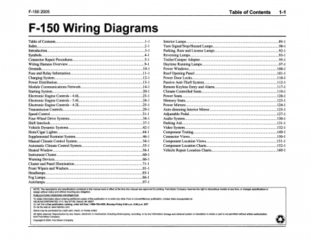 2005 Ford F-150 Truck Wiring Diagrams