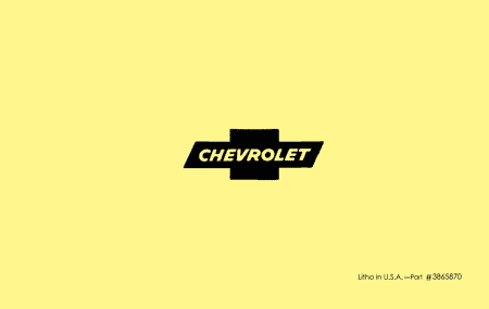 1965 Chevy Truck Instruktionsbok