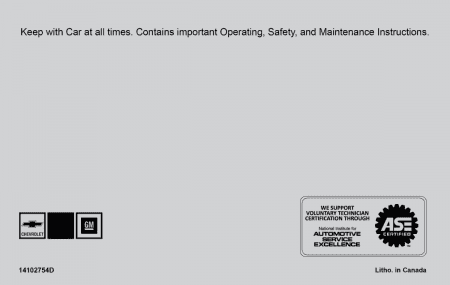 1986 Corvette Instruktionsbok