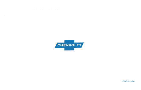 1969 Chevrolet Camaro Owner's Manual - COLOR