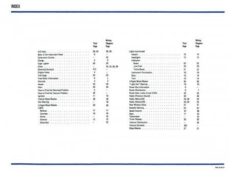 1979 Ford Mustang Capri Electrical Vacuum Troubleshooting Manual