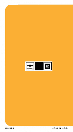 1978 Chevrolet Camaro Owner's Manual