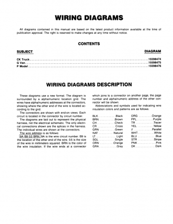 1986 Chevy 10-30 Series LD Truck Wiring Diagrams - 11x26 inch Foldouts