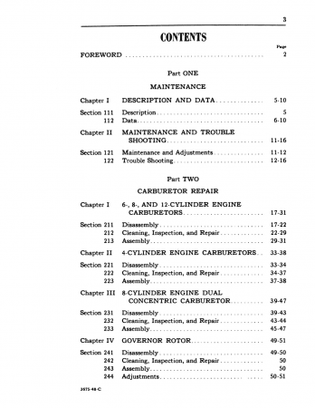 1938 - 1948 Ford Fuel Systems Repair Manual