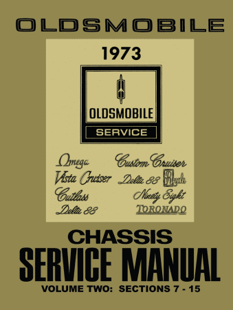 1973 Oldsmobile Chassis Service Manual 