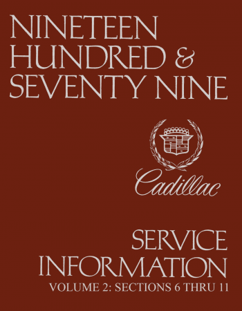 1979 Cadillac service manual