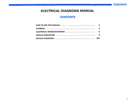 1980 Cadillac Electrical Troubleshooting (COLOR) Manual