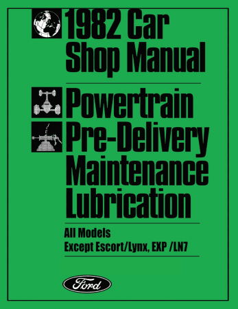 1982 Ford Mustang, Thunderbird, Continental, Cougar Chassis, Body & Electrical Shop Manual