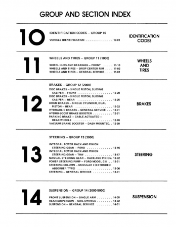 1982 Ford Mustang, Thunderbird, Continental, Cougar Chassis, Body & Electrical Shop Manual