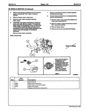 1995 Ford Mustang Service Manual