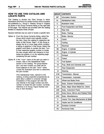 Dodge LD Truck, Ramcharger & Van Parts Catalog
