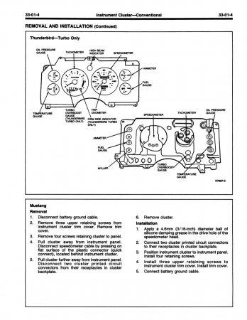 1987 Ford Car Shop Manual Update Supplement - Mustang, Cougar, Escort, Thunderbird, Continental, Grand Marquis, Crown Victoria