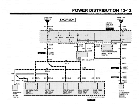 2001 Ford F-Super Duty 250, 350, 450, 550, & Excursion Wiring Diagrams
