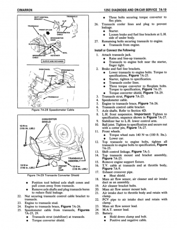 1985 Cadillac Cimarron Shop Manual