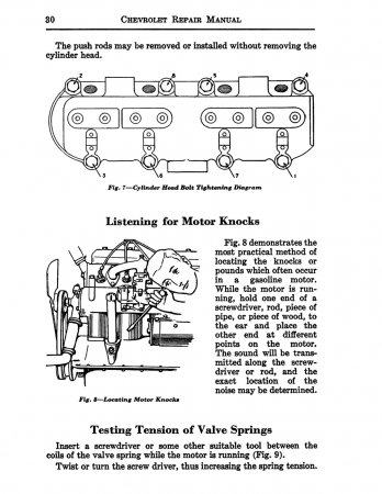1925 - 1926 Chevrolet Car, Pickup, & Truck Repair Shop Manual