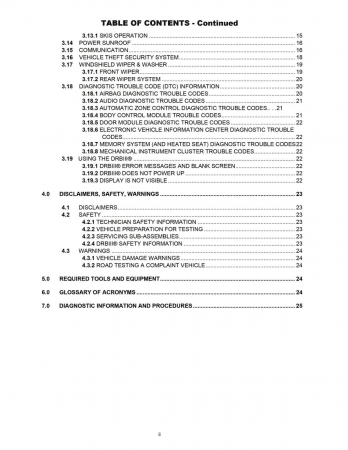2000 Jeep Grand Cherokee Body Diagnostic Procedures Manual Service och reparationshandbok