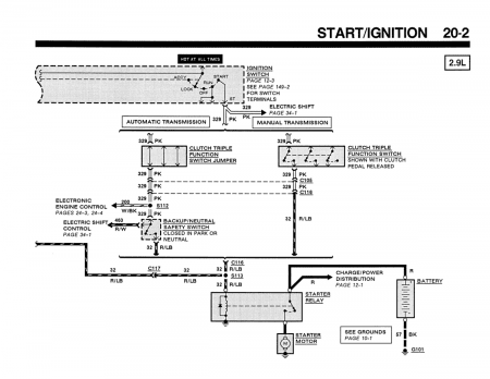 1990 Ford Ranger / Bronco II Electrical and Vacuum Troubleshooting Manual
