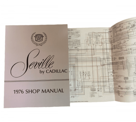 1976 Cadillac Seville Shop Manual - Includes Color Wiring / Vacuum Diagrams