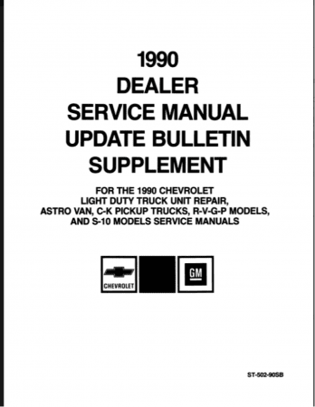 1990 Chevrolet Light Duty Truck Unit Repair Manual