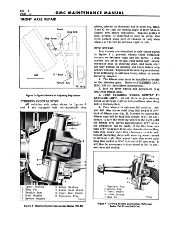 1954 - 1955 Chevy Truck Shop Manual - 1st Series (Includes 1955 1st Series Supplement)