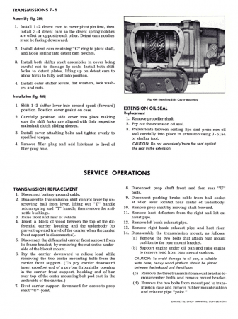 1965 Chevy Corvette Shop Manual Supplement
